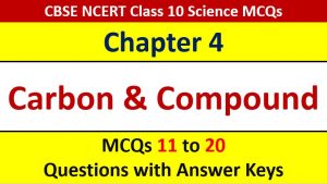 Read more about the article Carbon and its Compound CBSE Class 10 Science MCQ Questions with Answer Keys
