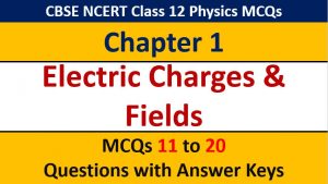 Read more about the article Electric Charges and Fields CBSE Class 12 Physics MCQ Questions with Answer Keys