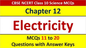 Read more about the article Electricity CBSE Class 10 Science MCQ Questions with Answer Keys Solutions