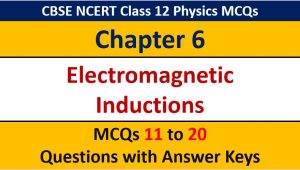 Read more about the article Electromagnetic Induction CBSE Class 12 Physics MCQ Question with Answer Keys Solutions