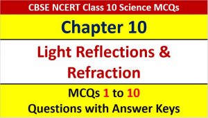 Read more about the article MCQ Questions for Class 10 Science Chapter 10 Light Reflection and Refraction