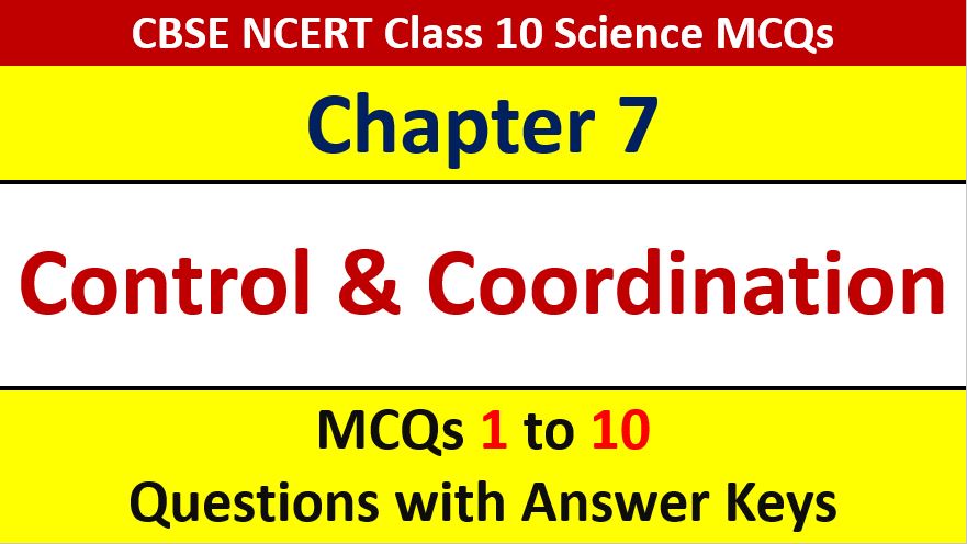 You are currently viewing MCQ Questions for Class 10 Science Chapter 7 Control and Coordination with Answer Keys and Solutions PDF