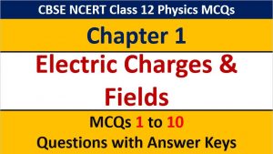 Read more about the article MCQ Questions for Class 12 Physics Chapter 1 Electric Charges Fields Answer Keys