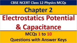 Read more about the article MCQ Questions for Class 12 Physics Chapter 2 Electrostatics Potential and Capacitance with Answer Keys