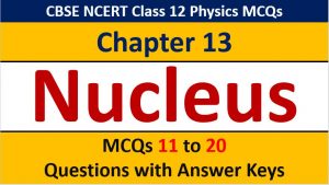 Read more about the article Nuclei CBSE Class 12 Physics MCQ Questions with Answer Keys Solutions