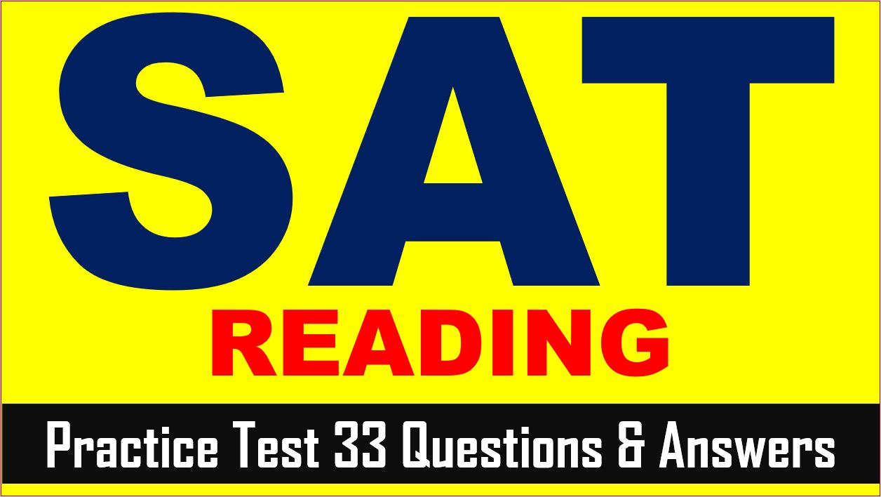 Read more about the article SAT Reading Section Practice Test 33 | SAT 2024 Online Tutor AMBiPi