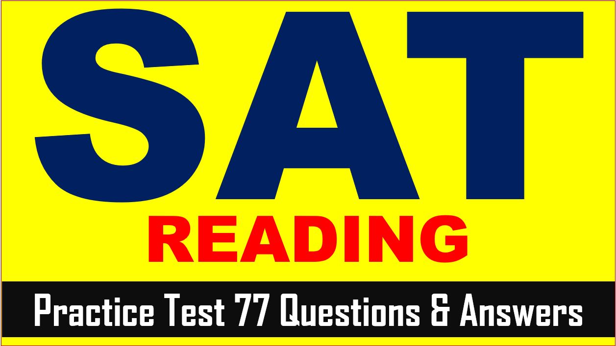 Read more about the article SAT Reading Prep Test 77 | SAT 2023 Online Tutor AMBiPi