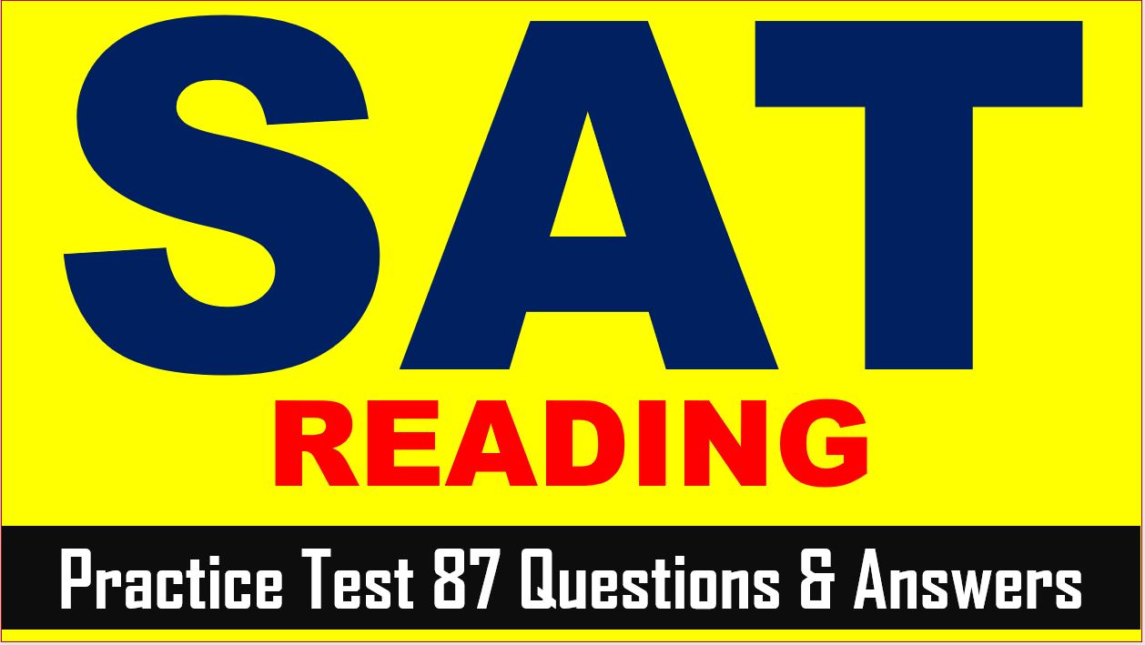 Read more about the article SAT Reading Prep Test 87 | SAT 2023 Online Tutor AMBiPi